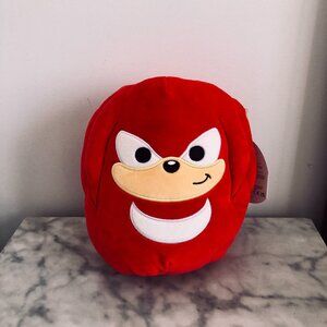 NWT Squishmallow Sonic the Hedgehog Knuckles Plush 8" Inch Kellytoy NEW Red Sega